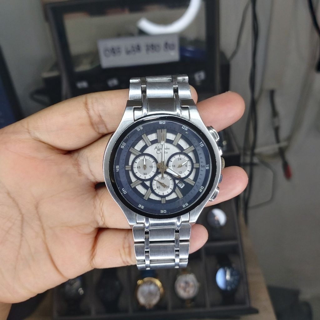 PRELOVED JAM TANGAN PRIA ALEXANDRE CHRISTIE AC6329 AC 6329 ORIGINAL SECOND