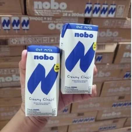 

Susu Nobo Kartonan 200ml x 24 pcs | Nobo Oat milk kartonan | Susu Nobo 1 Dus
