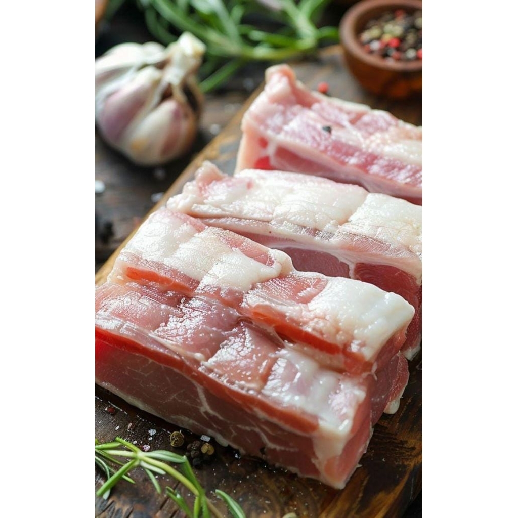 

Daging Babi Sancam Tanpa kulit - Sancam skin off - pork belly skin off