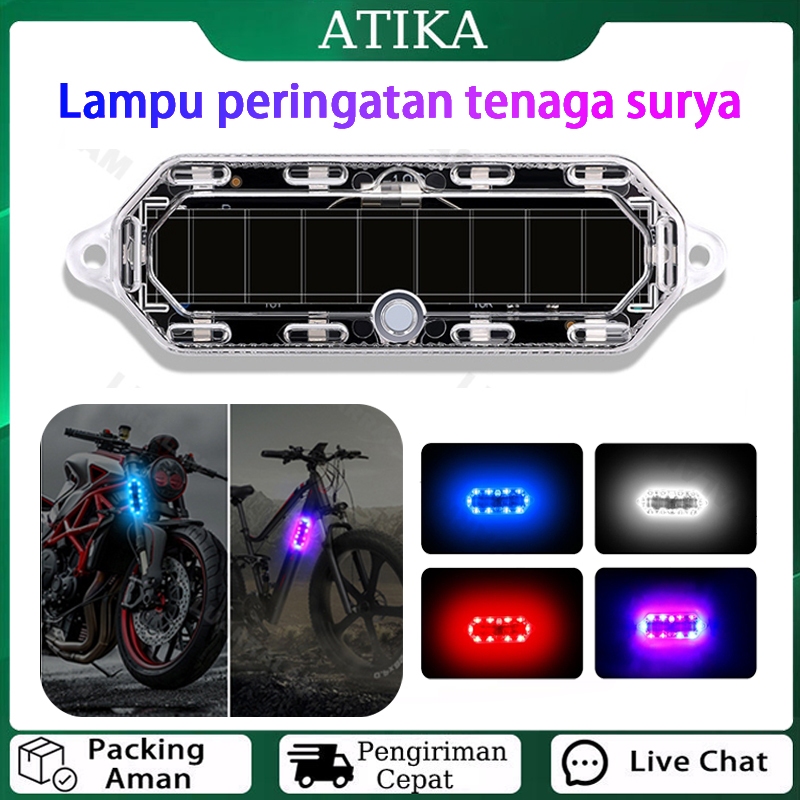 Solar Lampu LED Anti Maling Tenaga Surya Untuk Mobil Bertenaga Surya Anti Air Lampu Peringatan Kedip