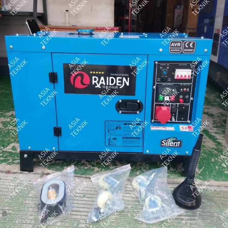 Genset Silent Diesel 10 kva Raiden Dual Voltage