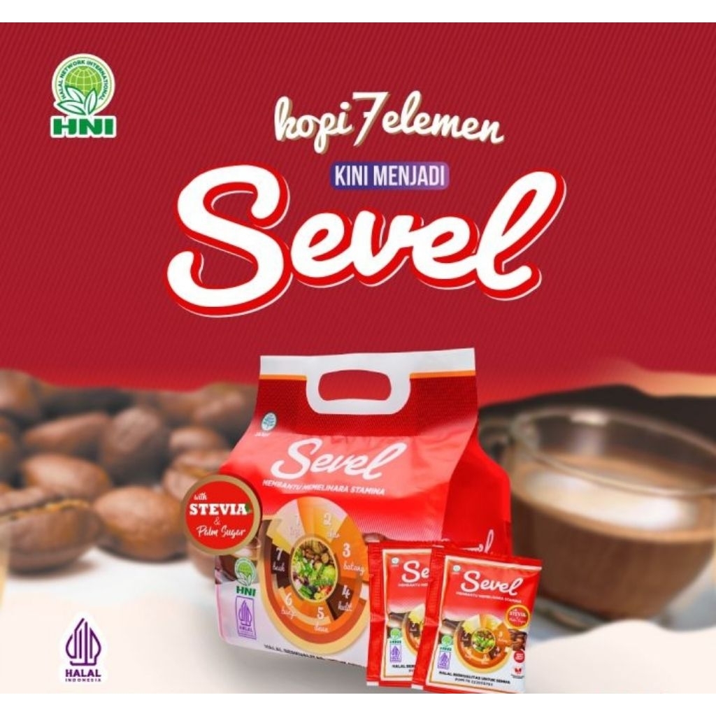 

Tazakka Herba Health | Kopi Sevel - Seven 7 Elemen HNI isi 10 & 20 saset @21 gr • Kopi Herbal Nikmat Sehat Bikin Nyaman Fokus dan Rileks