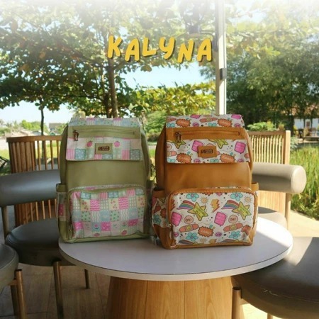 TAS RANSEL KALYNA RUMAH WARNA TAS WANITA ANAK SEKOLAH KULIAH KERJA LAPTOP