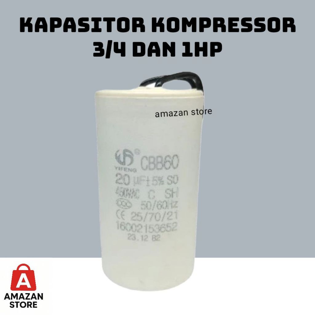 JF Kapasitor Capasitor Kompresor Listrik Matrix Sumura Oli dan Oilless.