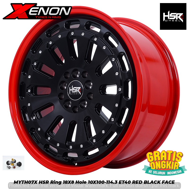Velg Racing R18 HSR Myth 07 Pcd 5x100 5x114,3 Ring 18 Buat Mobil Sienta Forester Voxy Mazda CX Juke