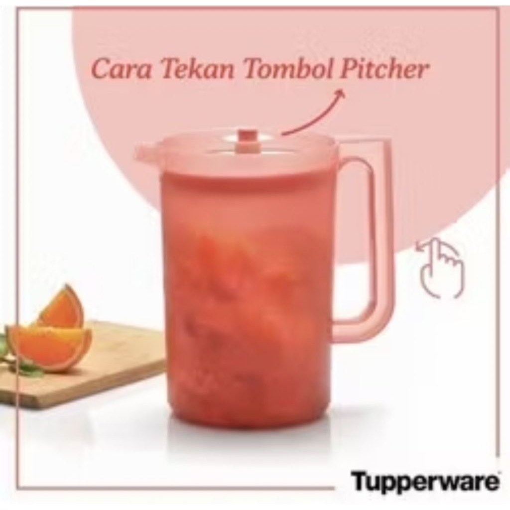 PROMO CUCI GUDANG TUPPERWARE PITCHER 4LITER BLOSSOM PEACH