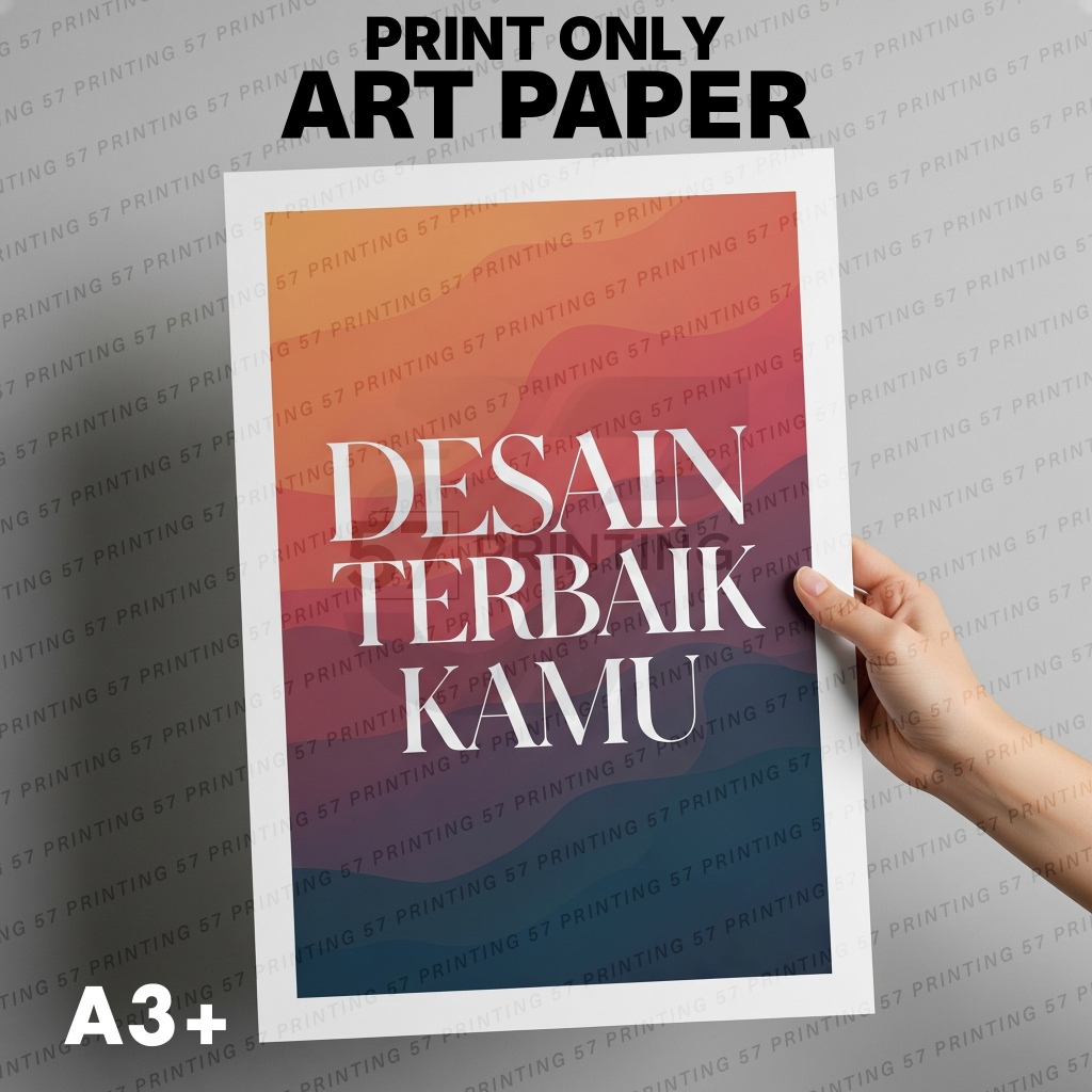 

Print Art Paper Custom A3+ PRINT ONLY Cetak Art Paper Murah