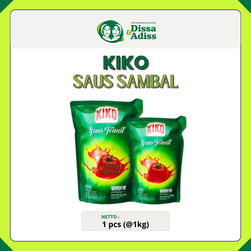 

KIKO Saus Tomat / Tomato Sauce Standing Pouch - Tobaqdissa