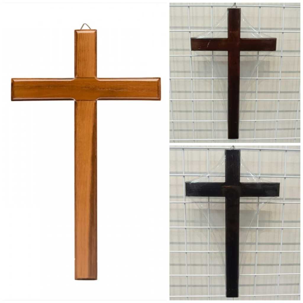 Yeraya Salib Gantung Kayu Jati 30cm Salib Polos kecil Salib Kecil Salib Kayu Jati Impor Salib Kayu P