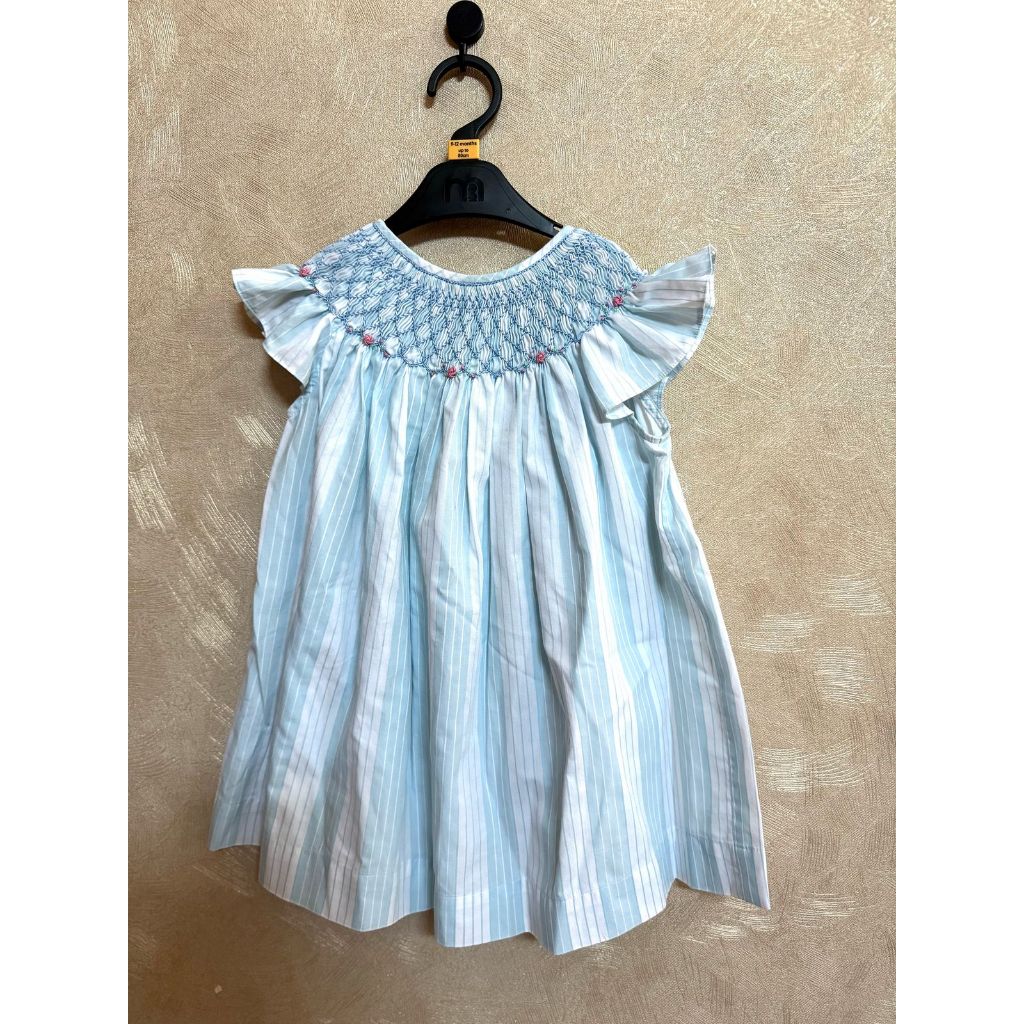 PRELOvED Baju Anak perempuan   - Dress Smocked blue Tykes and tots size 2 Untuk 2-3 Years LD sekitar