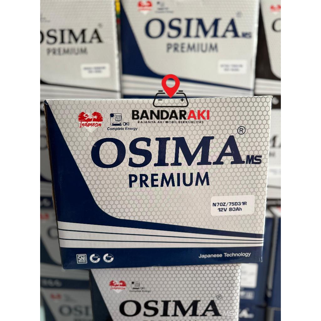AKI MOBIL N70Z 80 AMPER 12V BATTERY JAMINAN 100% ORIGINAL OSIMA