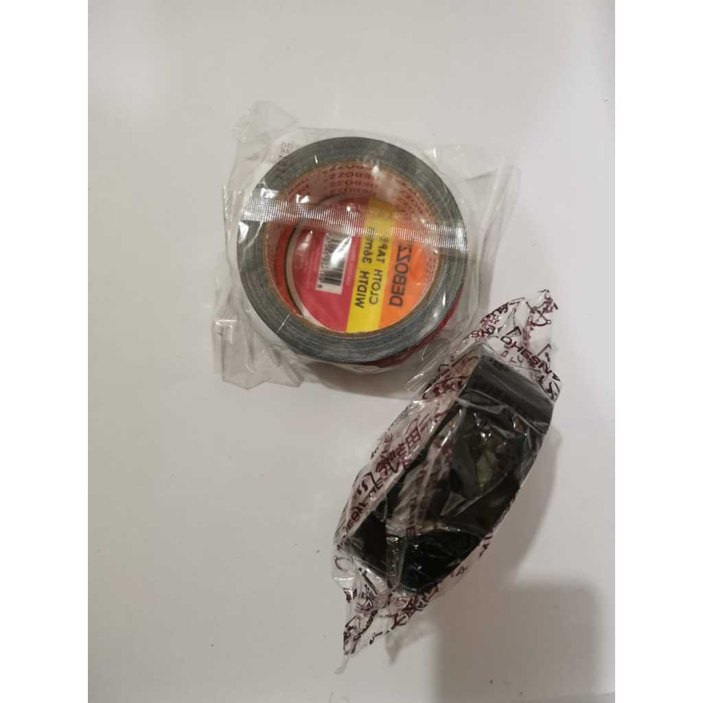 

(1 Pcs) Lakban Kain Hitam 1.5 Inch 33mm x 10 Meter / Cloth Tape / Linen Tape 1.5 Inch