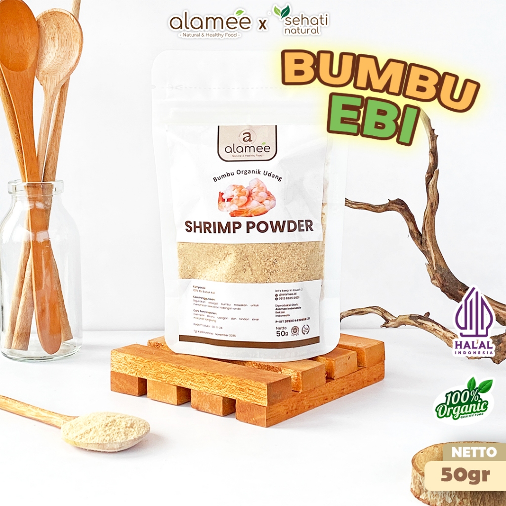 

ALAMEE Ebi Bubuk Halus Bumbu Dapur Organik Udang Powder Giling Praktis 50gr SEHATI