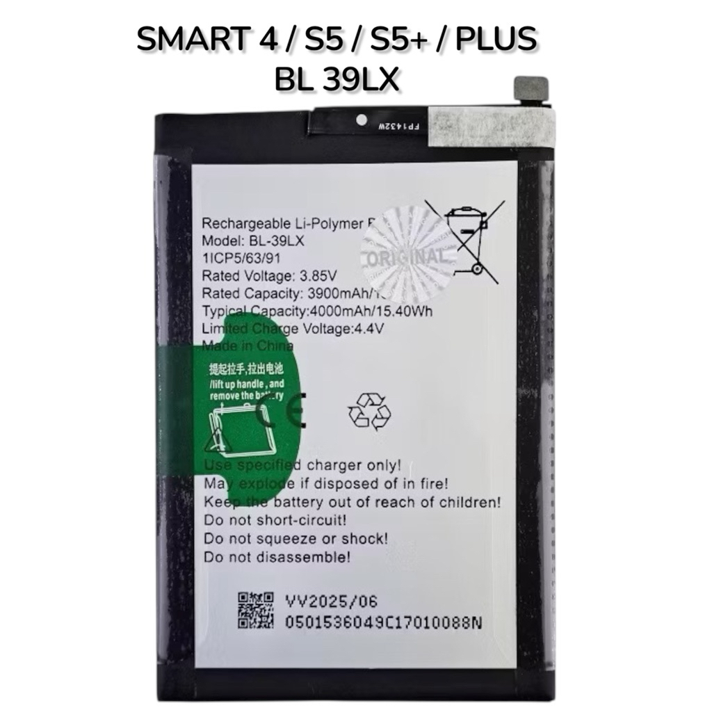 Baterai Infinix BL-39LX baterai Infinix Smart 4 Infinix S5 S5 Lite