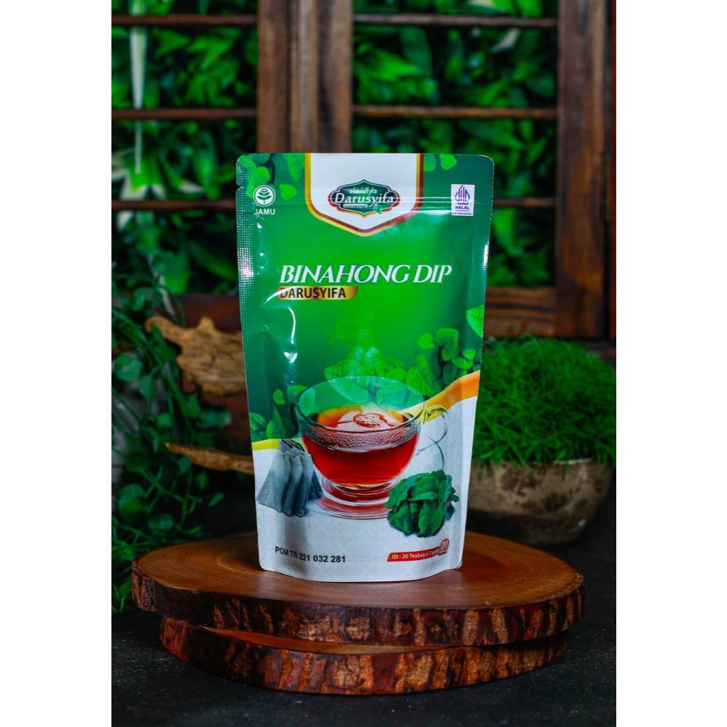 

ORIGINAL BPOM Teh Binahong Darusyifa Teh Celup Herbal Daun Binahong Untuk Asam urat, Kolesterol