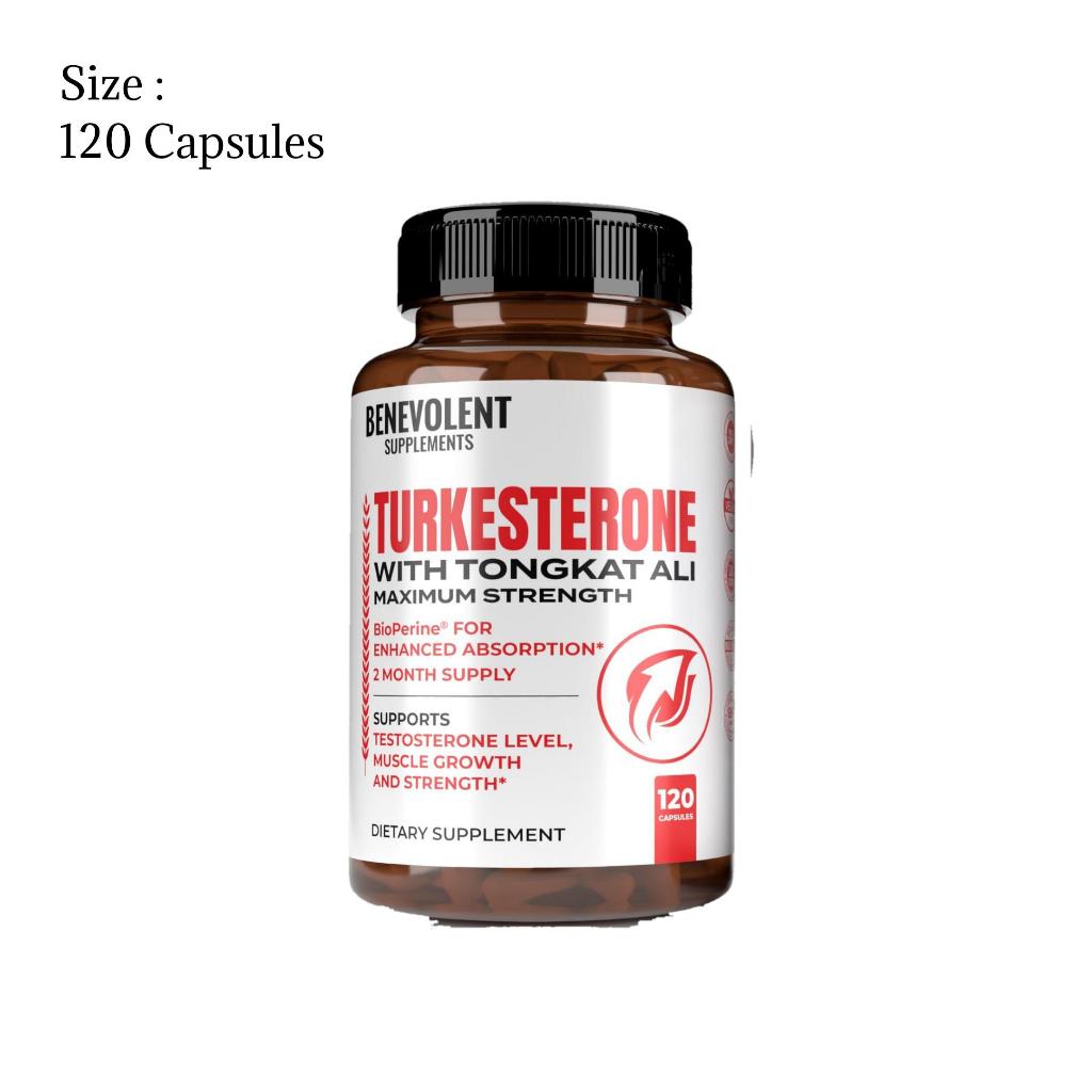 Benevolent Nourishment Turkesterone With Tongkat Ali Suplemen 120 Kapsul – Meningkatkan Pertumbuhan 
