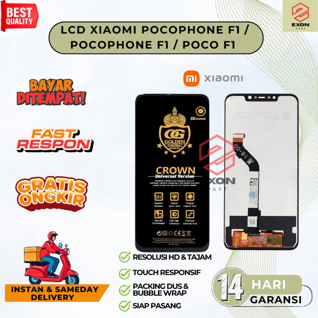 LCD TOUCHSCREEN XIAOMI POCOPHONE F1 / LCD POCOPHONE F1 / LCD POCO F1 FULLSET