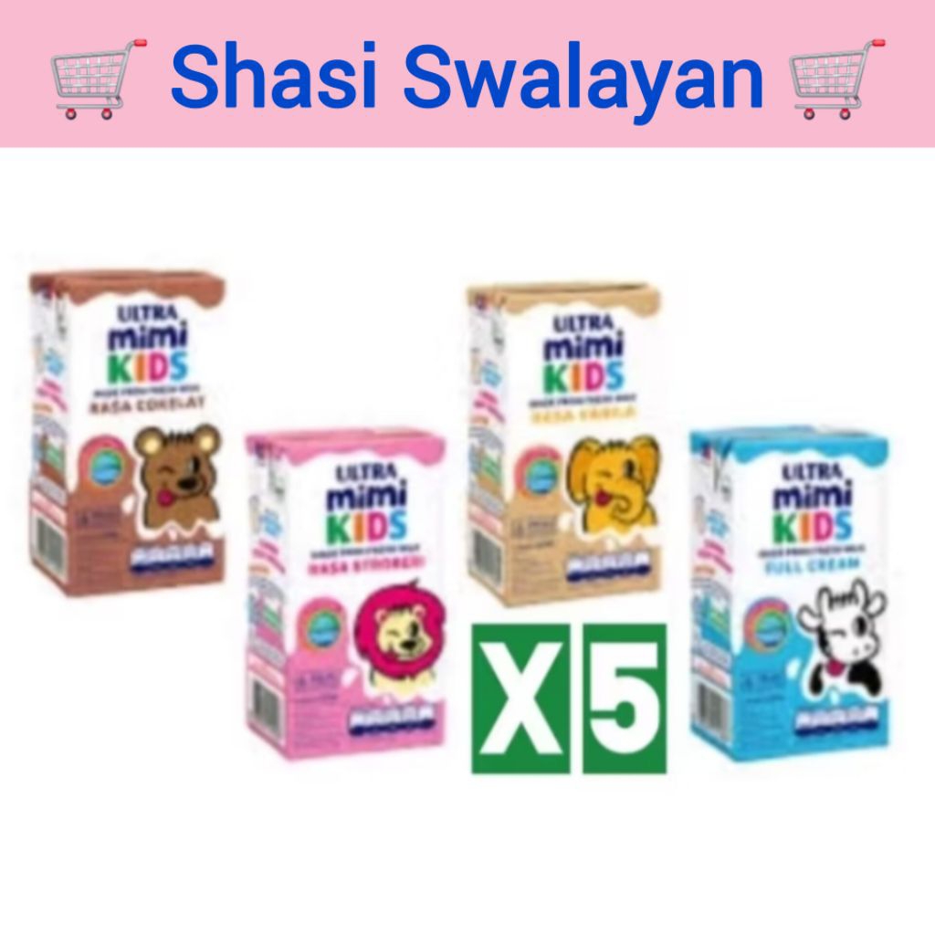 

ULTRA Mimi Kids Susu UHT 125 ml x 5 Pcs