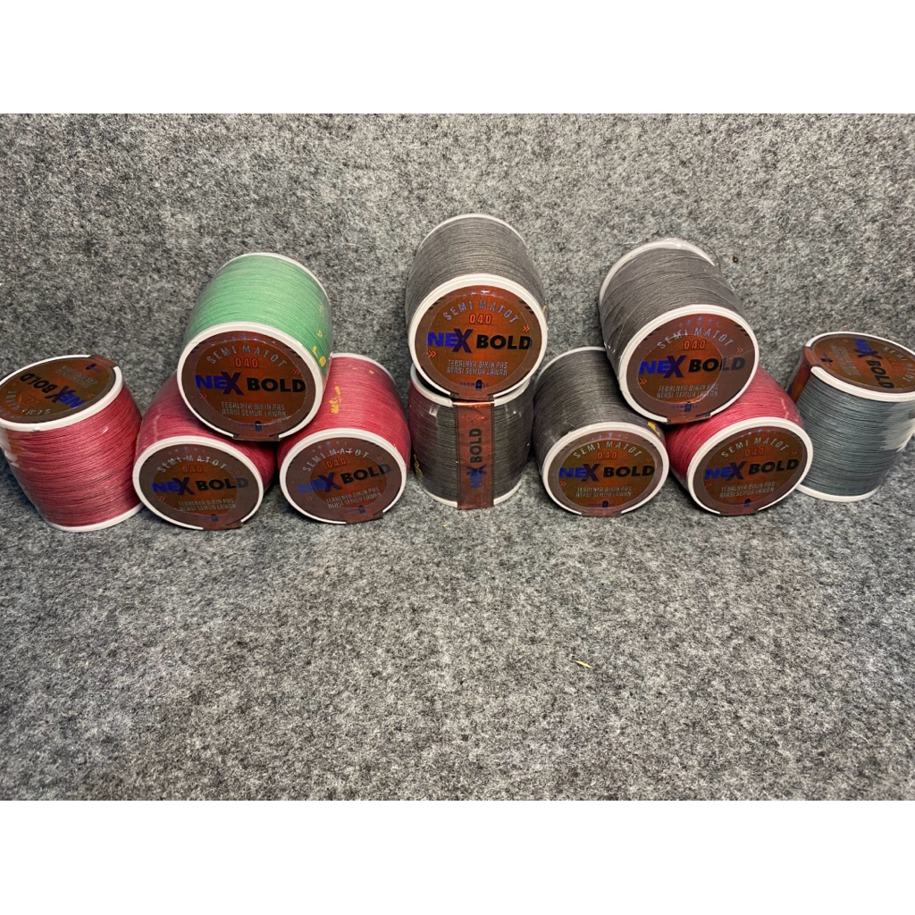 Gelasan NEX BOLD Size 0,40 klos 1600yard Tebal Pas Kasar Tajam Kuat Dan Cepat Putus Lawan (bunus pel