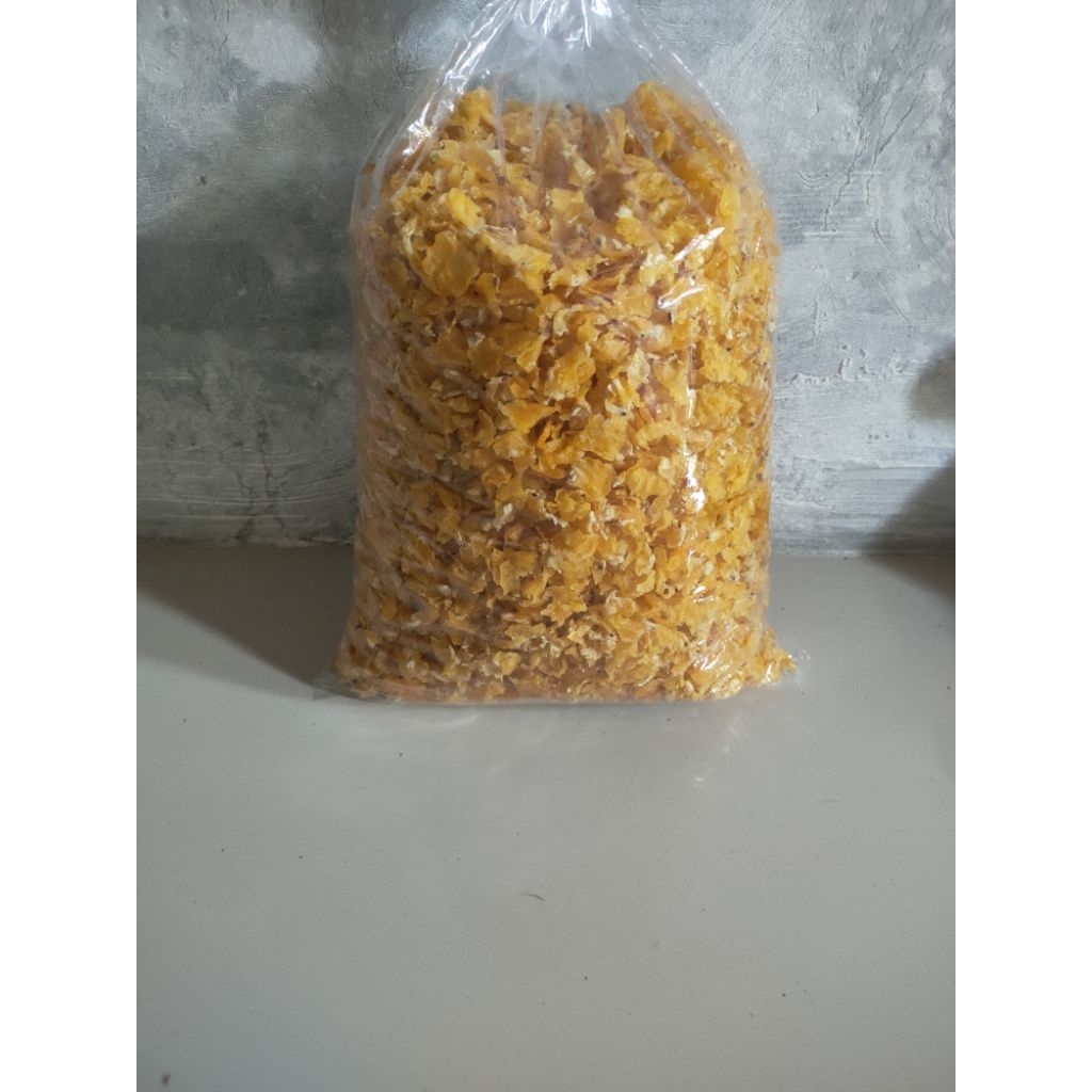 

emping jagung mentah 1kg 100% asli jagung asli sudah di kasih bumbu original bawang tinggal di goreng
