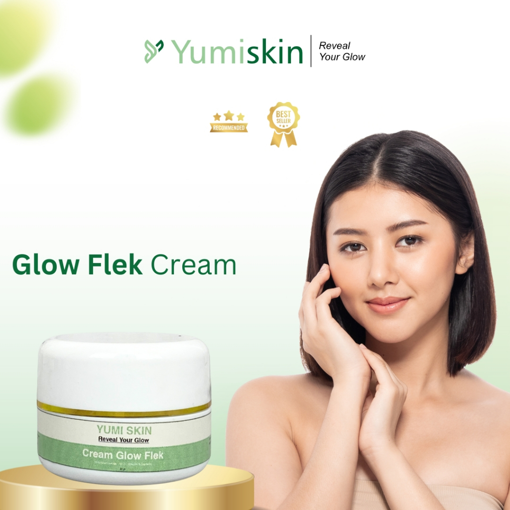 GLOW FLEK - label hijau Cream malam flek 10gr