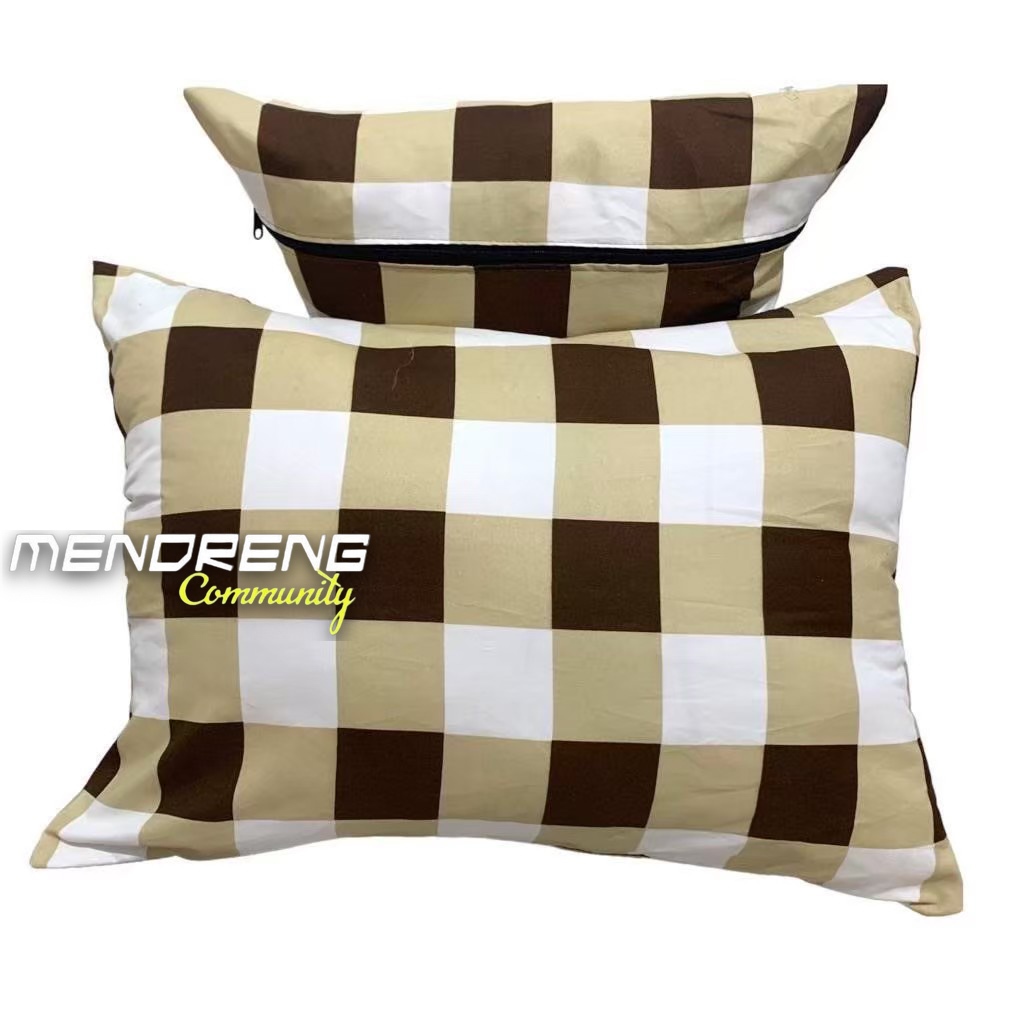 Sarung Bantal Tidur Motif / Sarung Bantal Guling Resleting