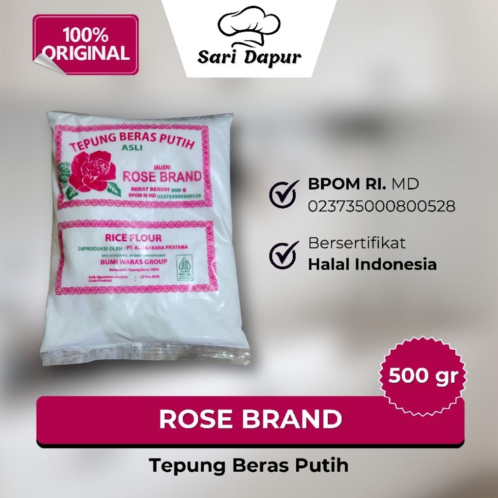 

ROSE BRAND Tepung Beras Putih 500gr