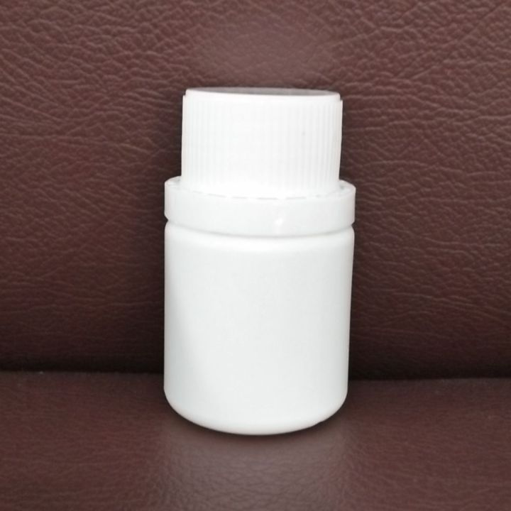 Botol Agro Labor 50 ml HDPE Plastik Putih Solid / Botol Agro 50ml / Botol Parfum Kimia 50ml