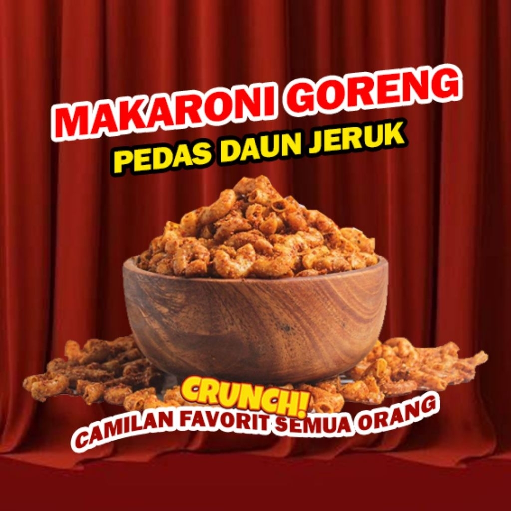 

Makaroni Cikruh Original Pedas Daun Jeruk Viral 1KG Cemilan Sultan Cianjur Melimpah Bumbu Racikan