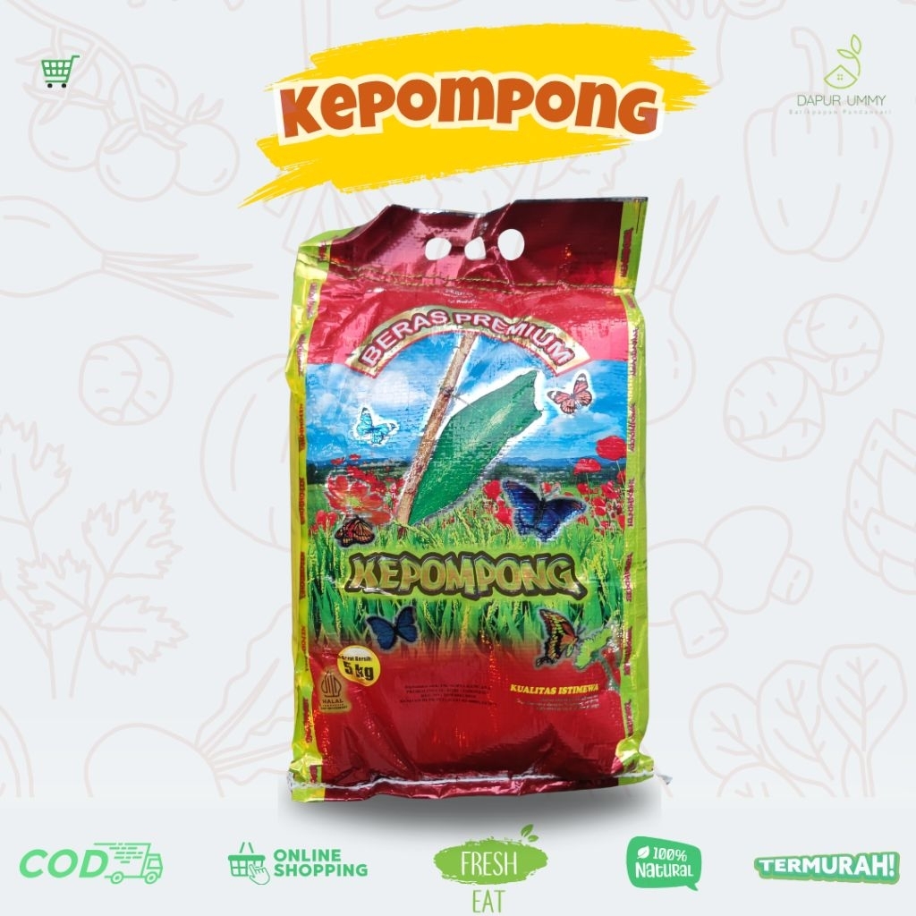 

BERAS • Kepompong • Beras Premium 5kg