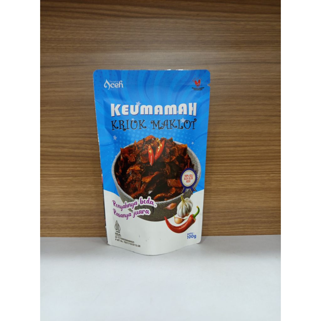

keumamah kriuk maklot, khas aceh
