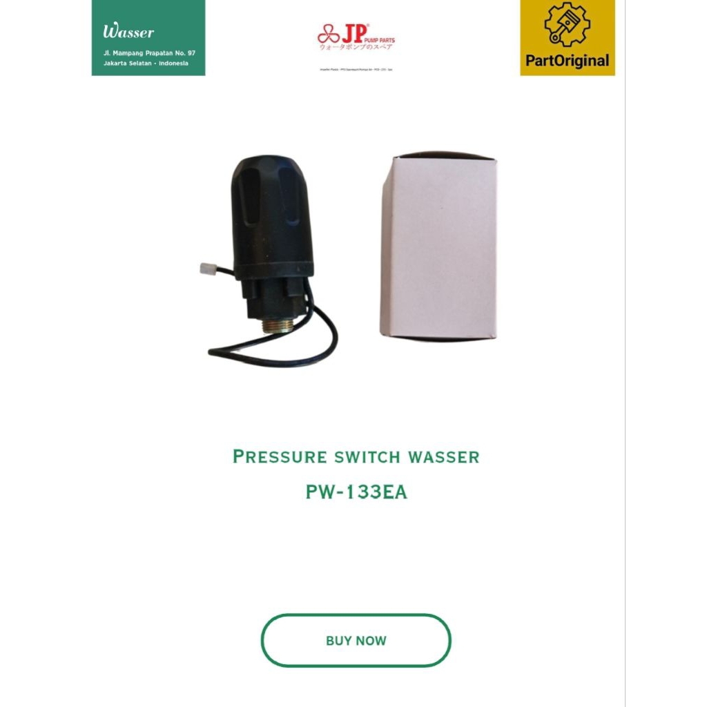 Pressure Switch Wasser PW-133EA