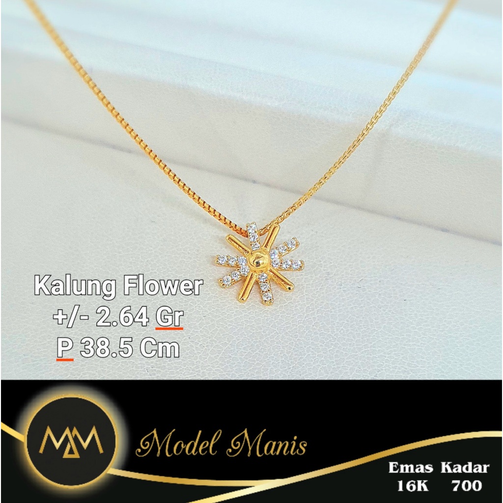 Model Manis Gold - Kalung Korea Descendants Of The Sun Kuning - Emas 16k  700