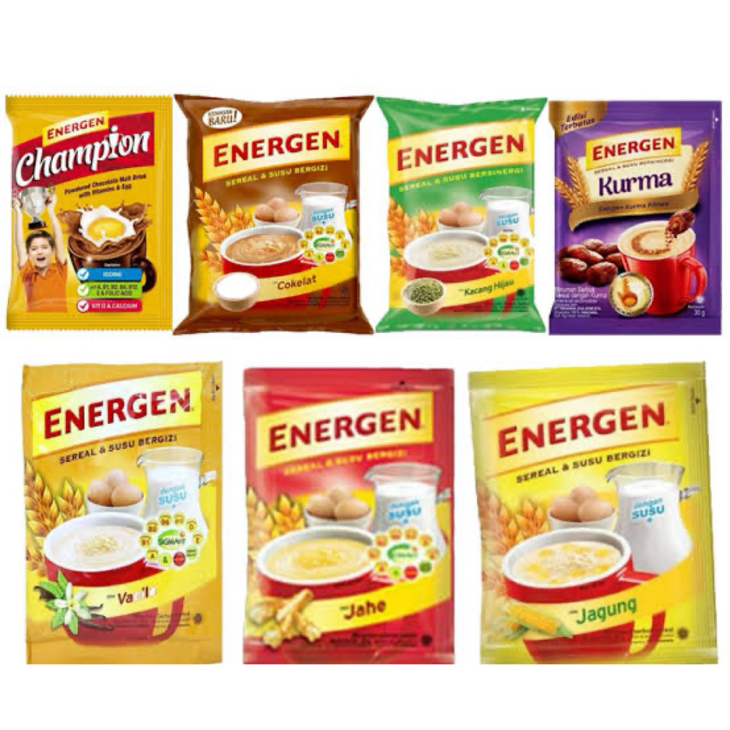 

Energen berbagai rasa 1 renceng (isi 10) termurah