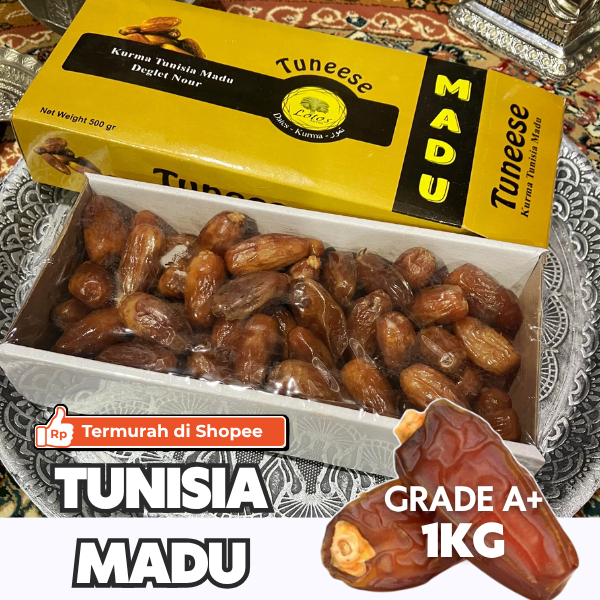 

Kurma Tunisia Madu 1kg 500g 250g | Grade A Premium Termurah Tuneese Dates Import - Oleh Oleh Haji