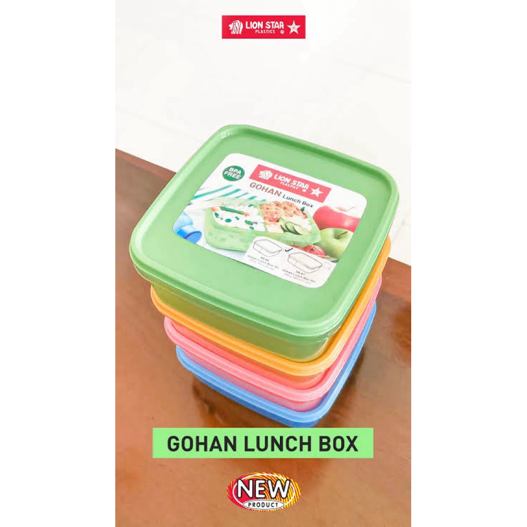 LION STAR lunch box / tempat makan lion star / lion star tempat makan gohan SB-66 101 / lunch box se