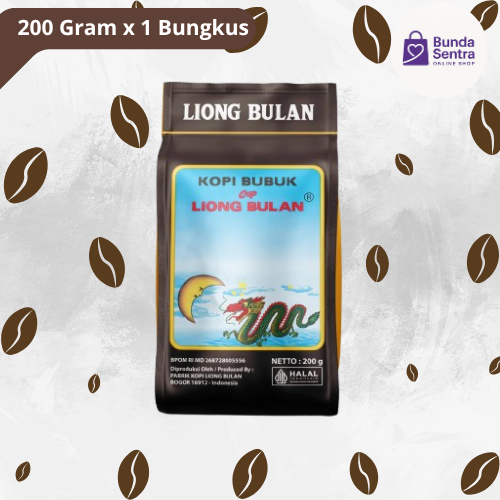 

Kopi Liong Bulan 200g (1 Bungkus) – Kemasan Ekonomis, Rasa Mantap & Aroma Khas