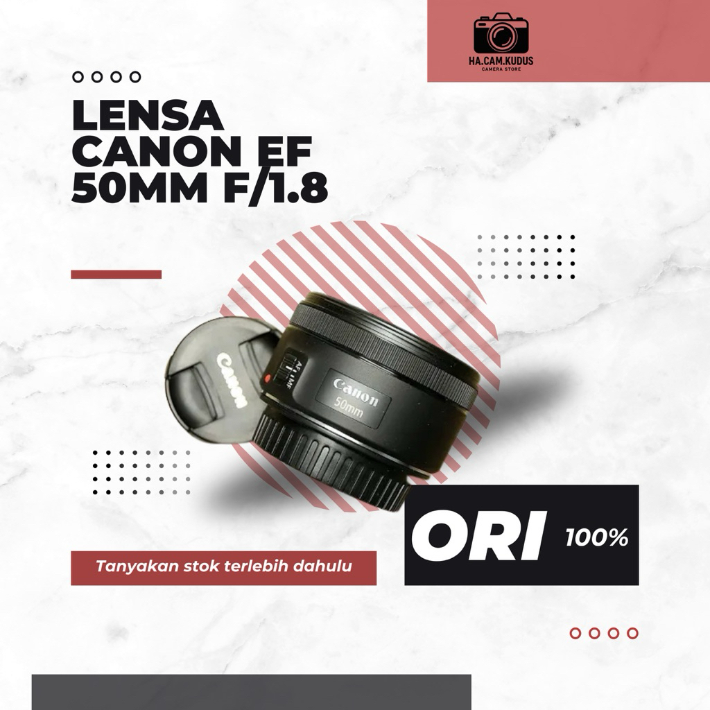 Lensa Canon EF 50mm F/1.8 STM - Lensa Fix Canon