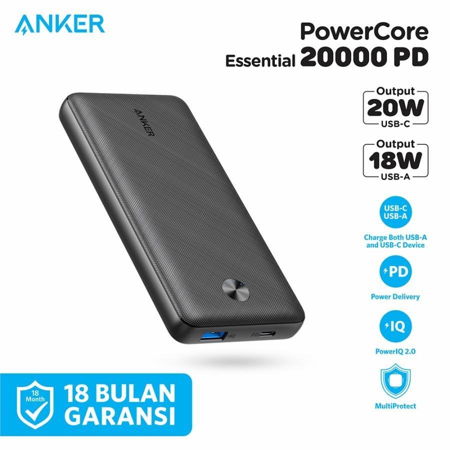 PowerBank Anker PowerCore Essential 20000 Mah PD - A1287