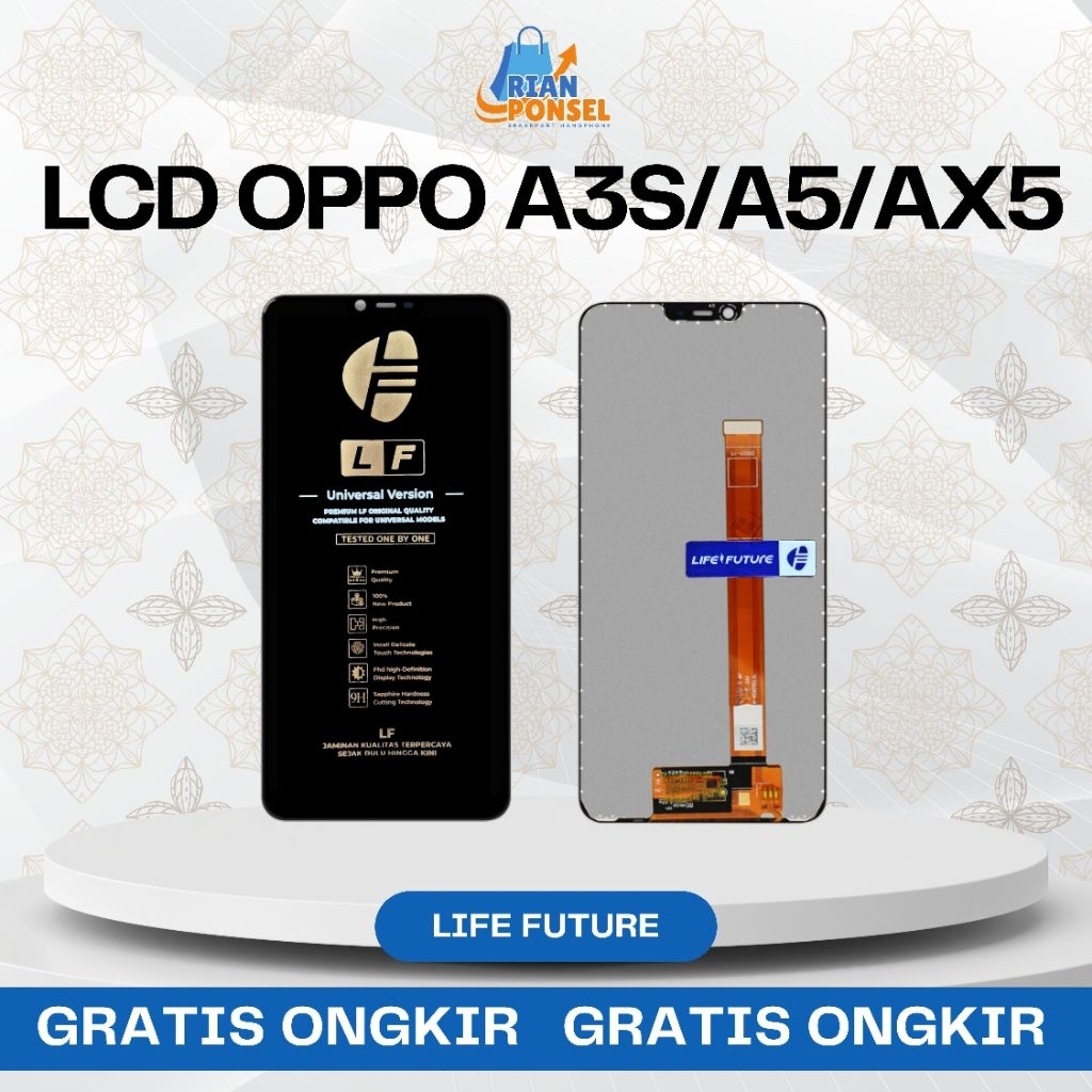 Lcd Oppo A3S / A5 / AX5 / Realme 2 / Realme C1 Original Fullset Life Future Touchscreen