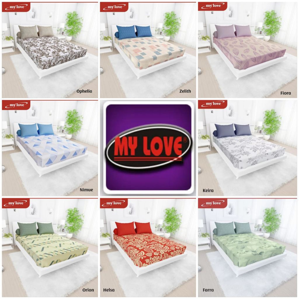 Sprei my love 160x200 tinggi 30cm sprei all new my love original