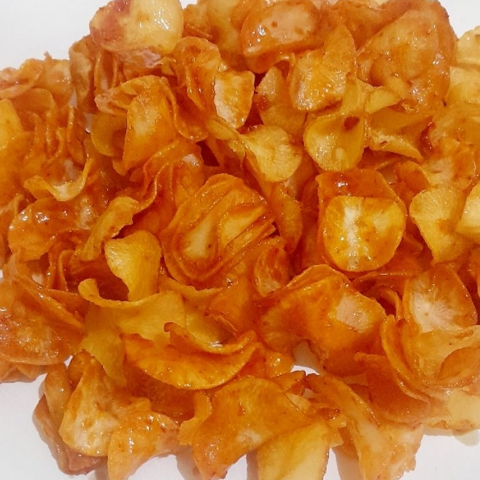 

Kripik singkong pedas manis | kripik balado gurih