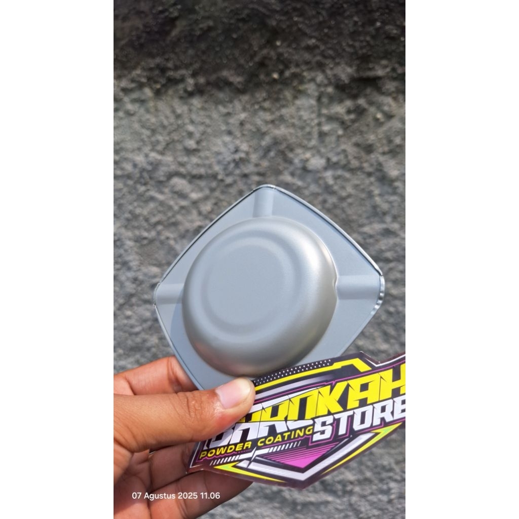 powder coating cat bubuk smoke grey metalik