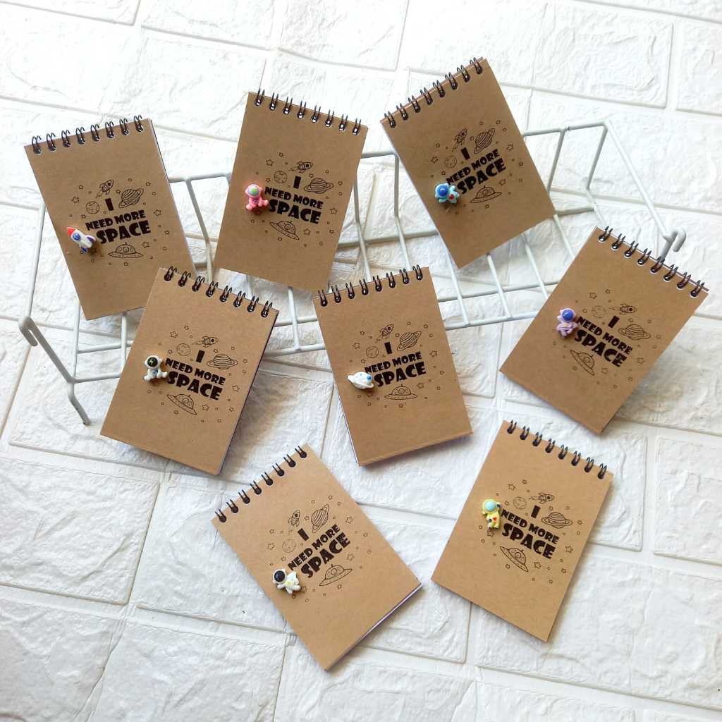 

Notebook Clay Mini Coil Notes Buku Catatan A7 isi 80 Lembar