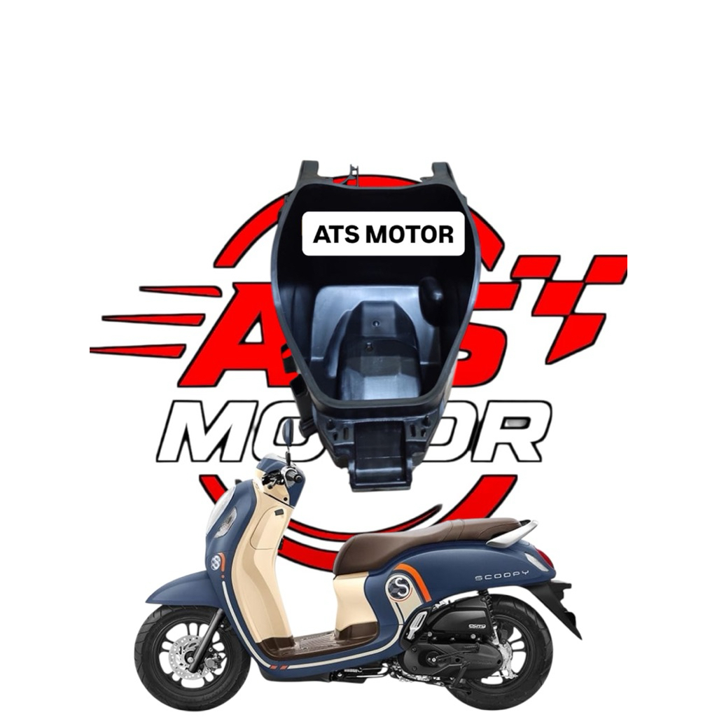 Box Bagasi Jok Scoopy Fi Prestige 2020-2023