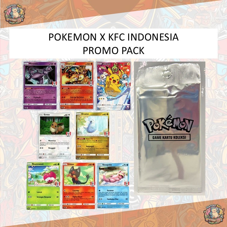 POKEMON X KFC INDONESIA PROMO PACK INDONESIA TCG POKEMON / TCG POKEMON BAHASA INDONESIA
