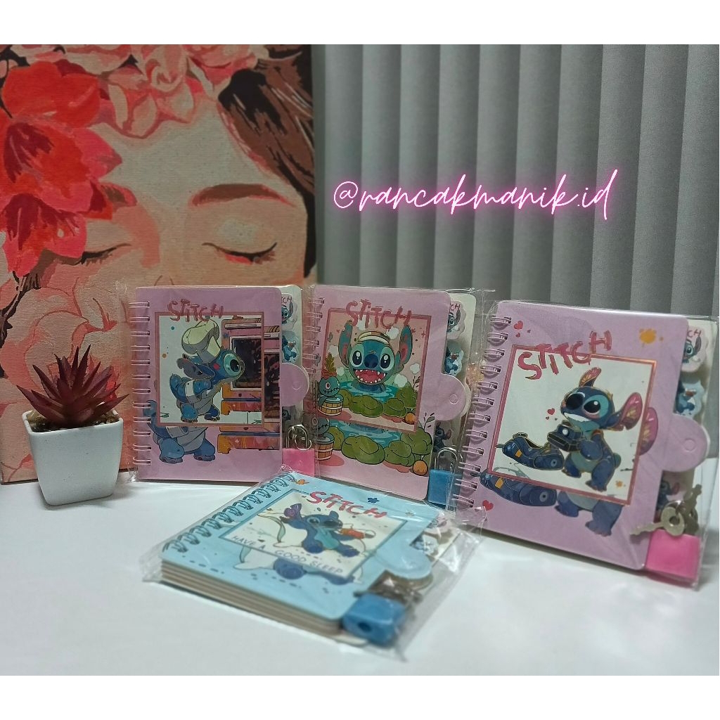 

NOTEBOOK STITCH GEMBOK / NOTEBOOK KARAKTER LUCU
