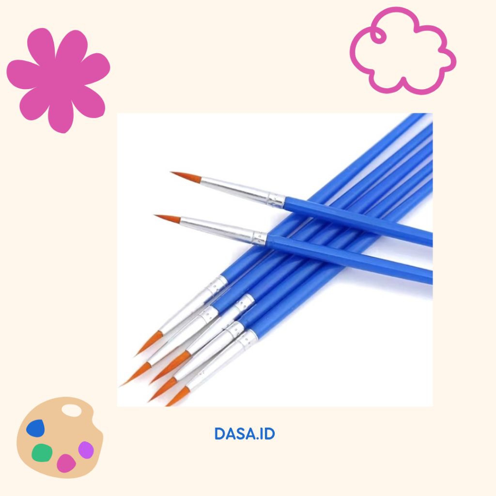 

DASA.ID Kuas Cat Air / Minyak / Akrilik Bahan Nilon / Kuas Sterofoam / Kuas Gypsum