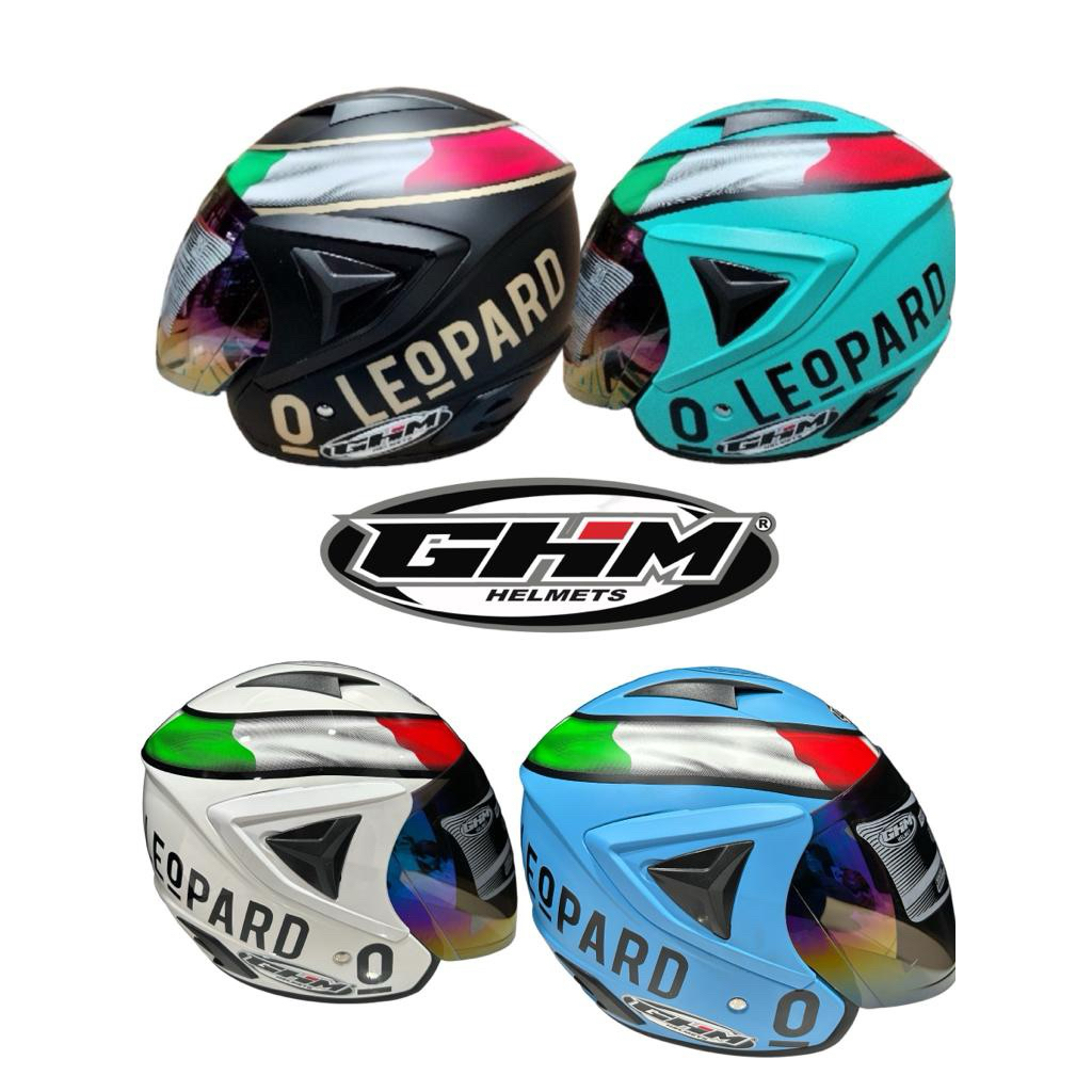 HELM GHM VISTA LEOPARD KACA PELANGI SNI TERLARIS