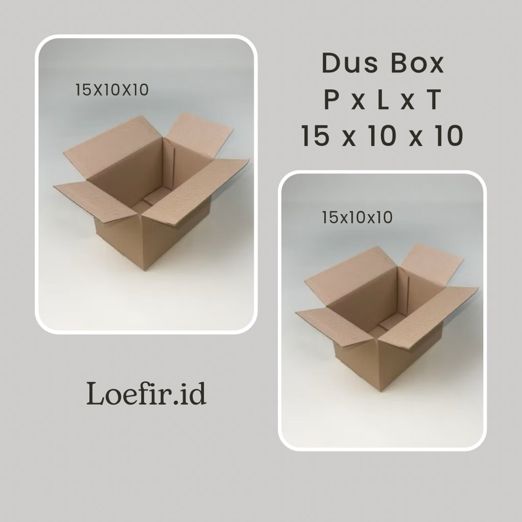 

KARDUS KARTON BOX / PACKING / PACKAGING / Uk (15x10x10) / B FLUTE